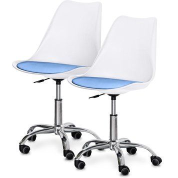 Комплект (2шт) кресло Evo-Kids Capri White / Blue (арт H-231 W/BL -Х2) H-231 W/BL -X2 фото