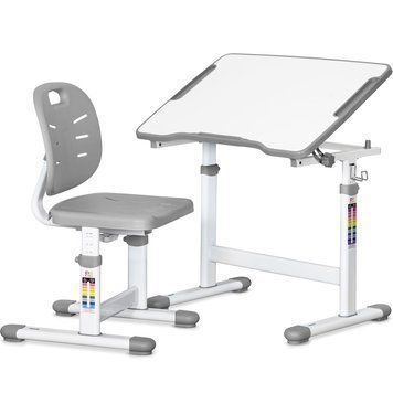 Комплект Evo-kids (стіл+стіл) Evo-07 Ergo Grey (арт. Evo-07 Ergo G) Evo-07 Ergo G фото