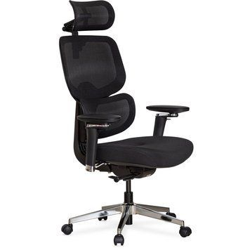 Крісло Mealux D2 Air Fabric Black (арт. HF-D2 F/B) HF-D2 F/B фото