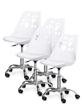 Комплект (4шт) детское кресло Evo-Kids Indigo White (арт H-232 W/W -Х4) H-232 W/W- X4 фото