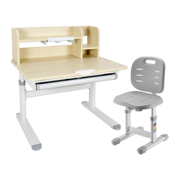 Дитячий стіл-трансформер FunDesk Invito Grey + дитячий стілець FunDesk SST3D Grey 00230401 фото