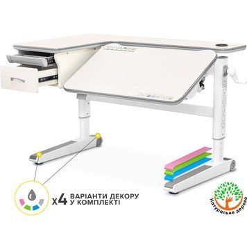 Детский стол Mealux Woodville Multicolor TG Energy (арт.BD-850 TG/MC Energy) BD-850 TG/MC Energy фото