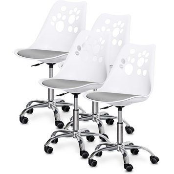 Комплект (4шт) детское кресло Evo-Kids Indigo White / Grey (арт H-232 W/G -Х4) H-232 W/G- X4 фото