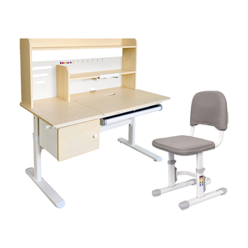 Дитячий стіл-трансформер Cubby Toru Grey + стілець SST3D Grey 00230413 фото