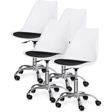 Комплект (4шт) кресло Evo-Kids Capri White / Black (арт H-231 W/B -Х4) H-231 W/B- X4 фото
