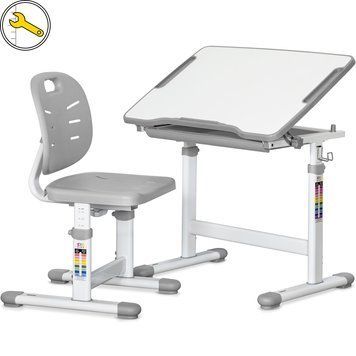 Комплект Evo-kids (стол+стул) Evo-05 Ergo Grey (арт. Evo-05 Ergo G) Evo-05 Ergo G фото