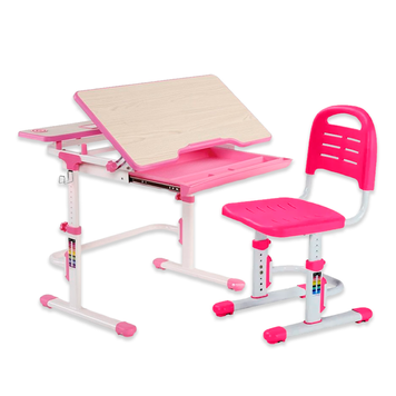 Детский комплект мебели парта FunDesk Lavoro L Pink + стул FunDesk SST3LS Pink 400234 фото